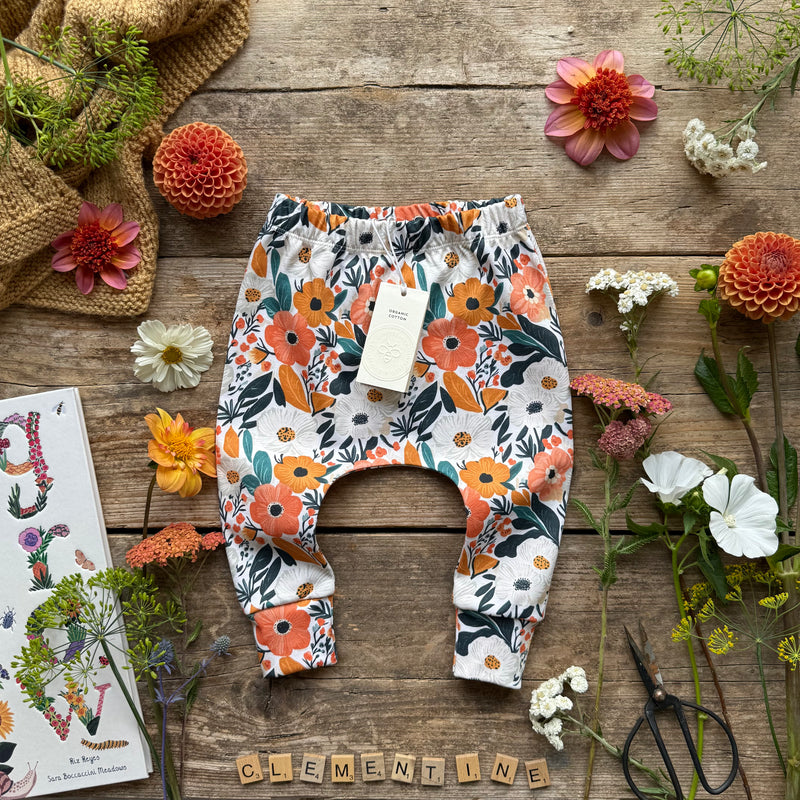 Clementine Blooms Harem Leggings