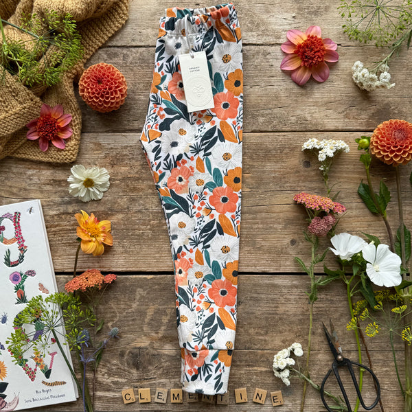 Clementine Blooms Slim Leggings