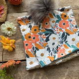 Clementine Blooms Printed Snood