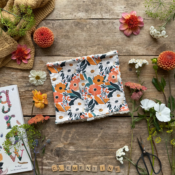 Clementine Blooms Printed Snood