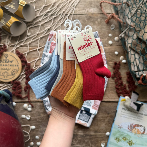 Coastal Stamps | Style With Bee | Socks