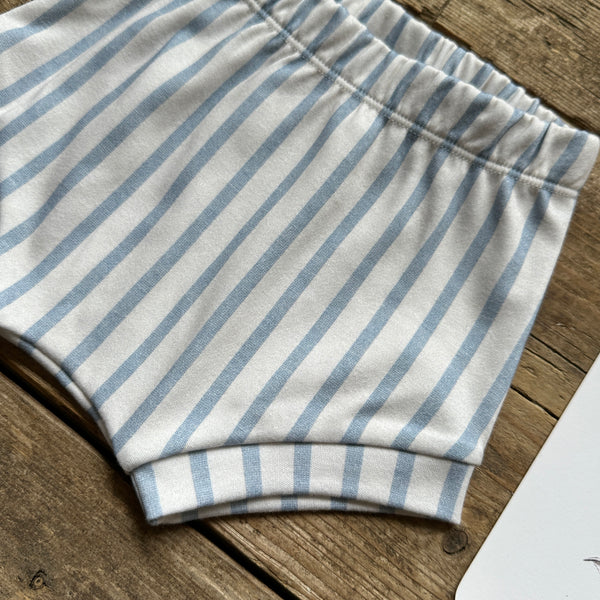 Coastal Stripe Cuffed Shorts