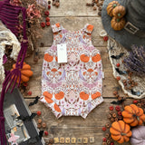 Cobwebs By Candlelight Bloomer Romper