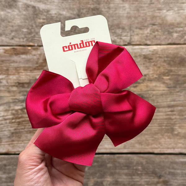 Large Grosgrain Hair Bow | Red
