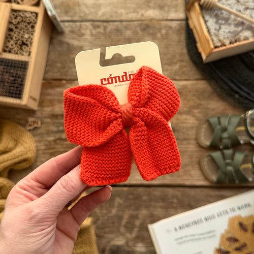 Knitted Hair Bow | Poppy