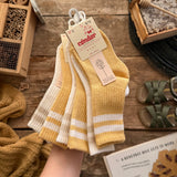 Recycled Cotton Knee Sports Socks | Corn