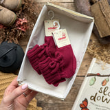 Baby Rib Booties | Garnet