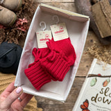 Baby Rib Booties | Red Velvet
