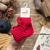 Baby Rib Booties | Red Velvet