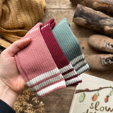 3-Stripes Knee Sports Socks | Terracota