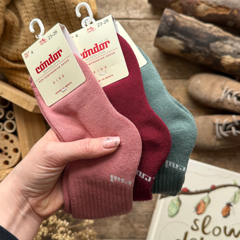 3-Stripes Knee Sports Socks | Terracota