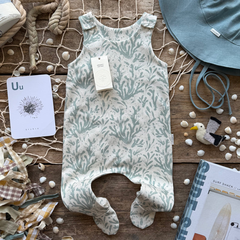 Coral Footed Romper | Ready To Post