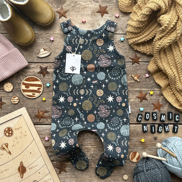 Cosmic Night Footed Romper