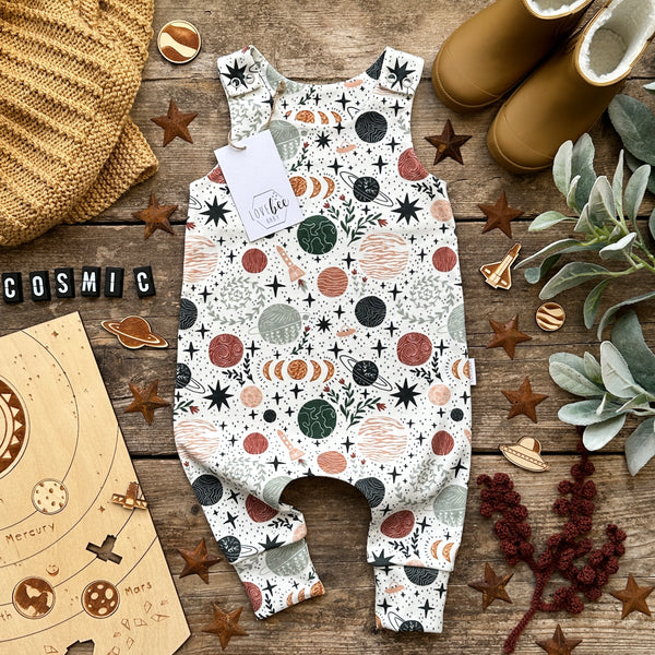 Cosmic Long Romper | imperfect Print | Ready To Post