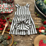 Courtside Stripe Knot Bow Headband