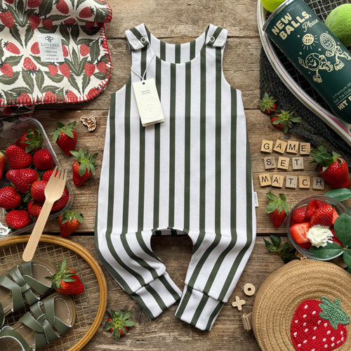 Courtside Stripe Long Romper
