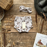 Cream Mallard Knot Bow Headband