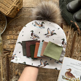 Cream Mallard Bobble Hat