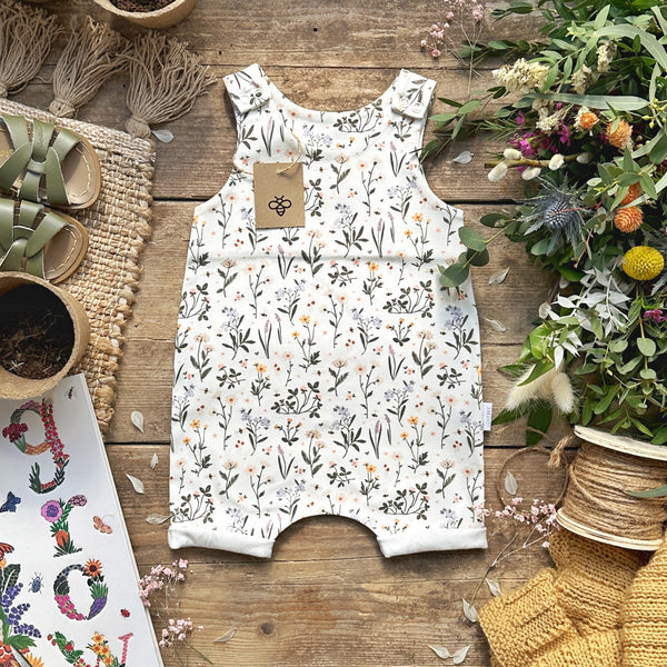 Ditsy Meadow Short Romper | Ready To Post