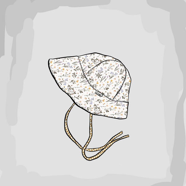 Ditsy Meadow Summer Brimmed Sun Hat