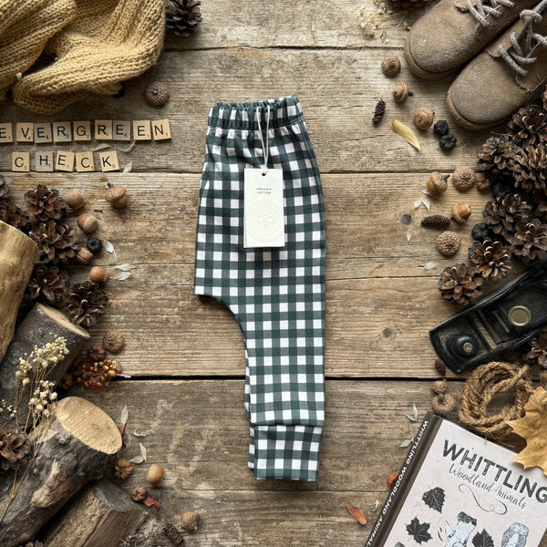 Evergreen Check Harem Leggings