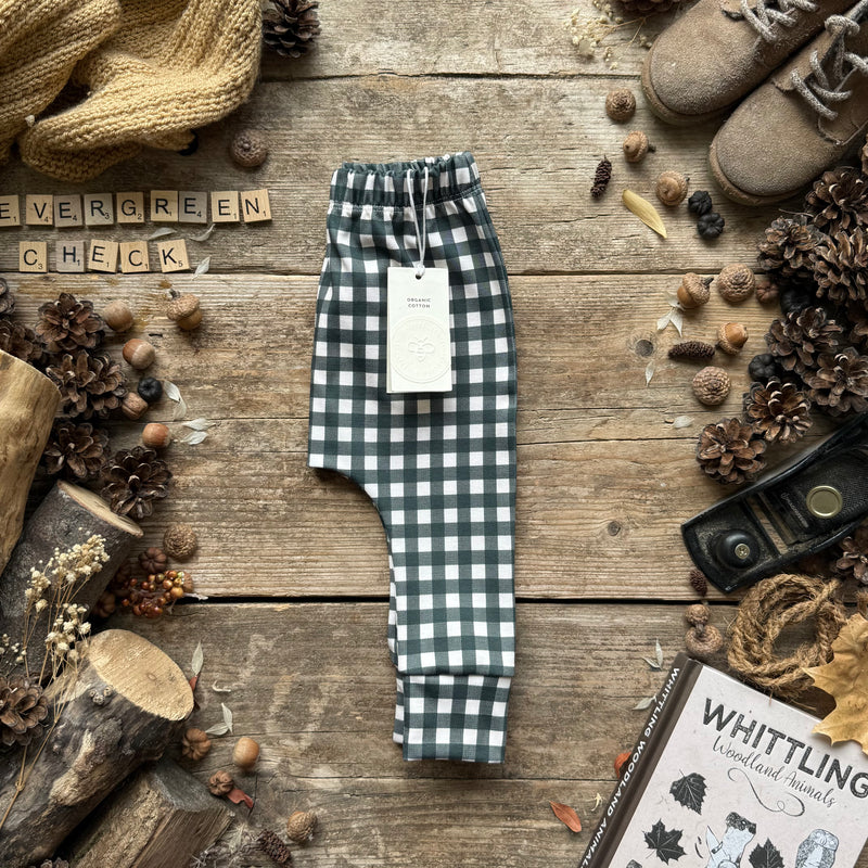 Evergreen Check Harem Leggings