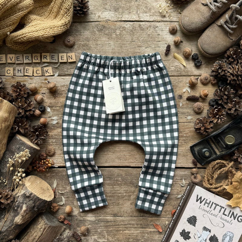 Evergreen Check Harem Leggings