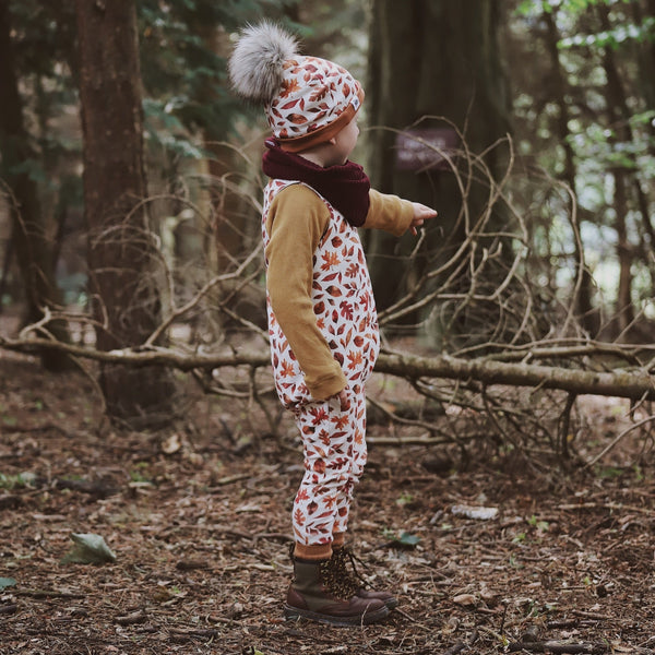 Fallen Leaves Long Romper