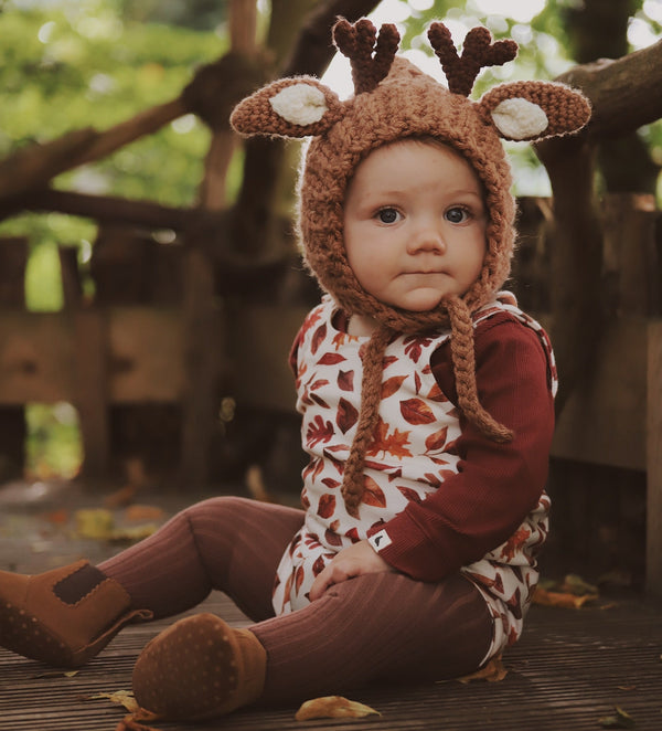 Fallen Leaves Bloomer Romper