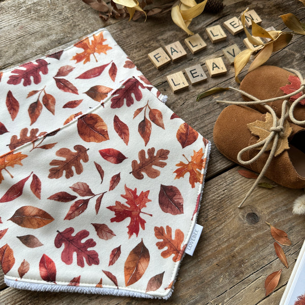 Fallen Leaves Dribble Bib
