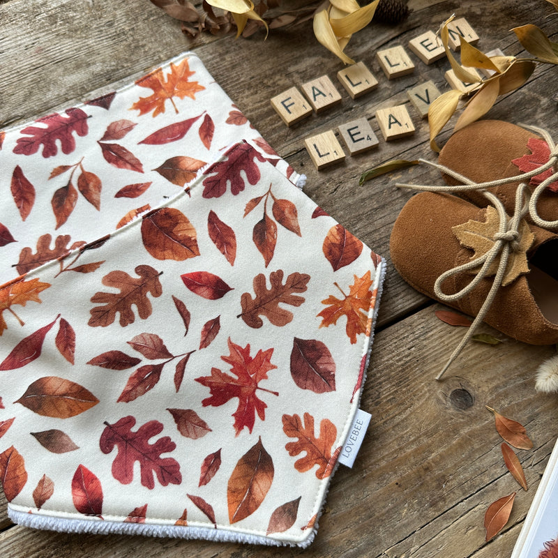 Fallen Leaves Dribble Bib
