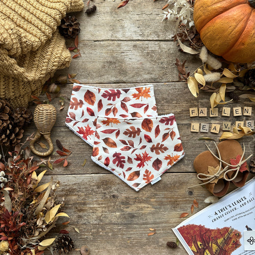 Fallen Leaves Dribble Bib
