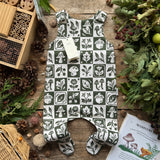 Forager's Quilt Footed Romper