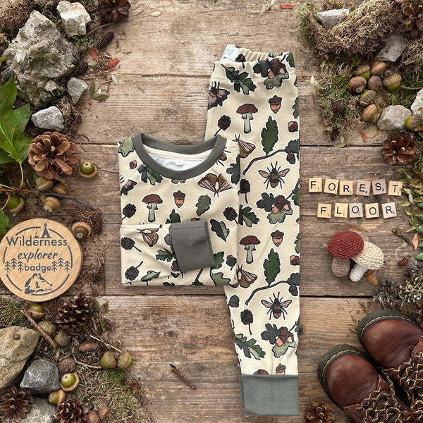 Forest floor BeeJamas | Cosy Long | Ready To Post