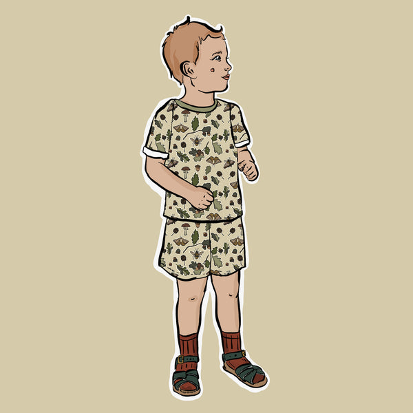 Forest Floor BeeJamas | Summer Short