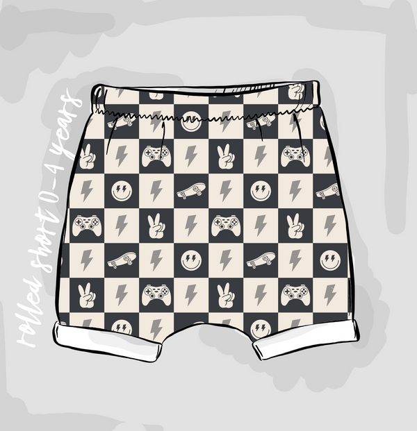 Gaming Rolled Shorts