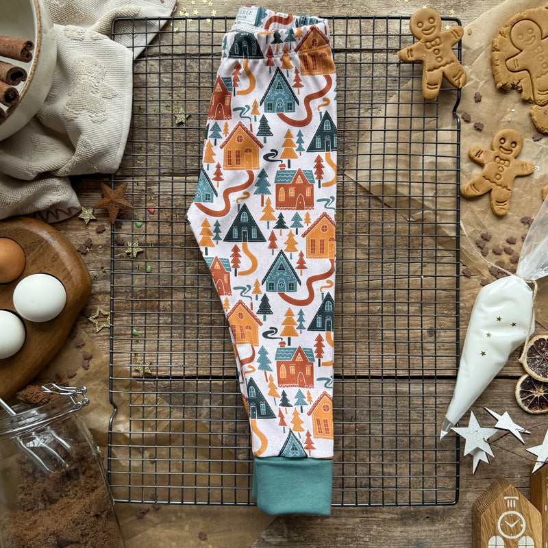 Gingerbread Village Long BeeJamas