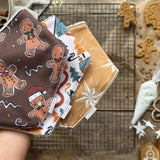 3 Set Dribble Bibs | Gingerbread Collection