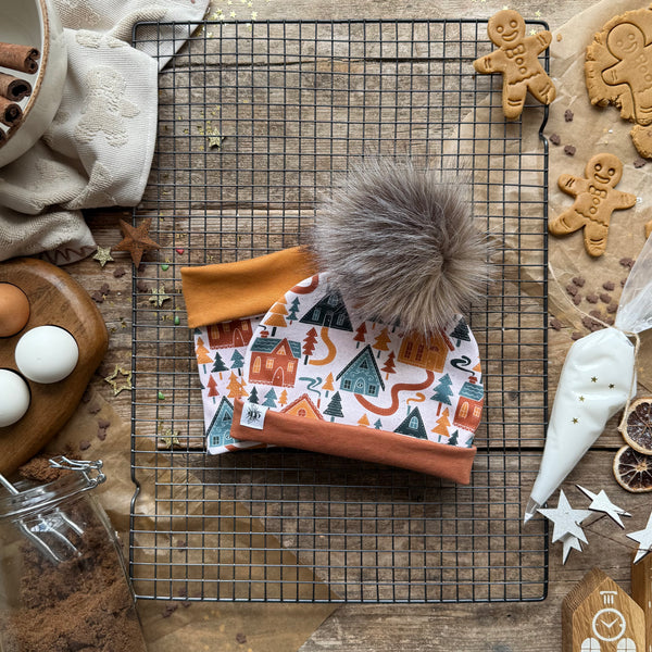 Gingerbread Village Printed Snood