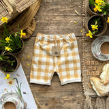 Gingham Slim Rolled Shorts | Ready To Post