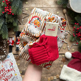 Gold Santa Stripe | Style With Bee | Socks
