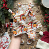 Gold Santa Stripe New Baby Bundle