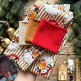 Gold Santa Stripe Slim Leggings
