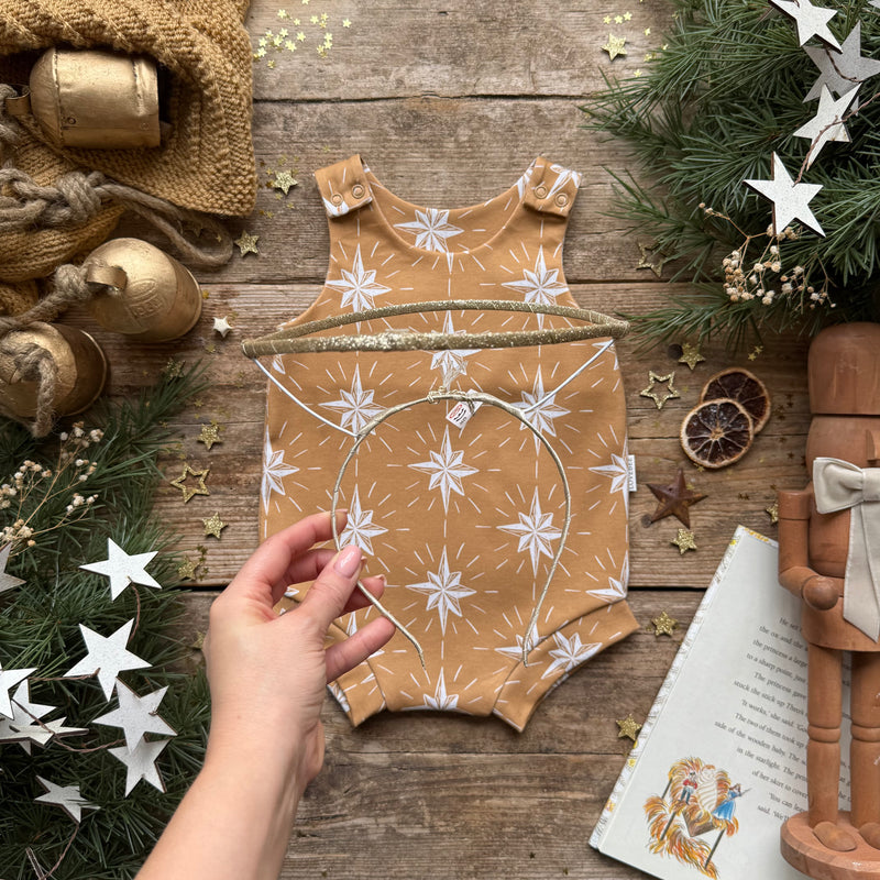 Golden Wishes Bloomer Romper