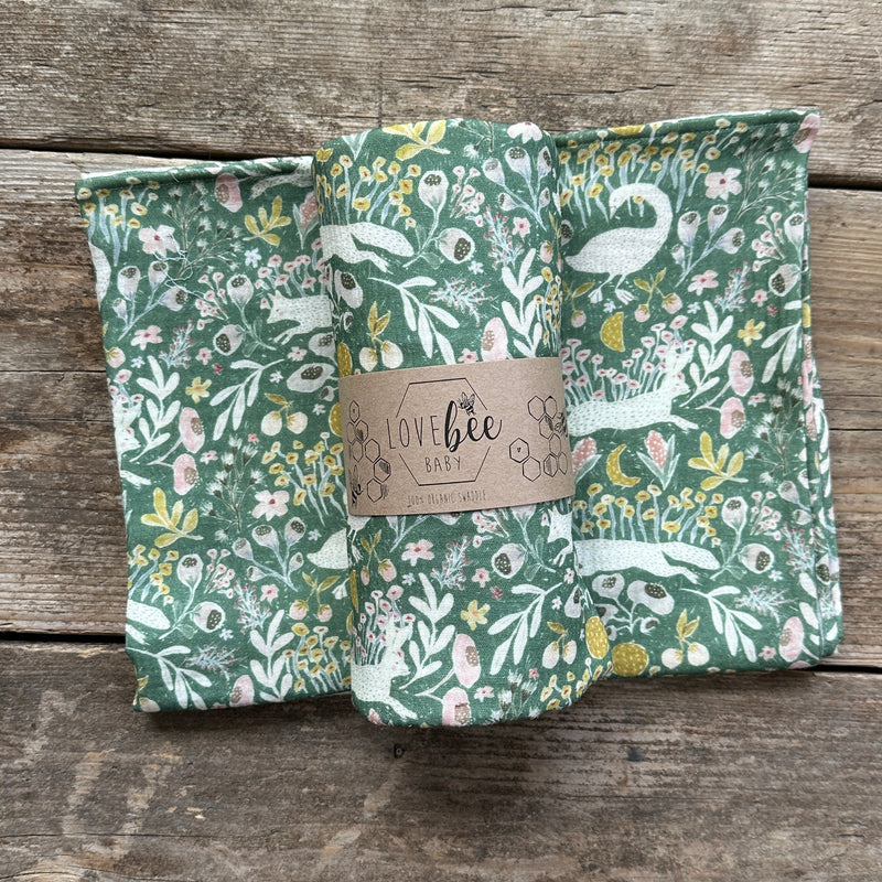 Goose Chase Organic Double Gauze Swaddle | BRAND NEW