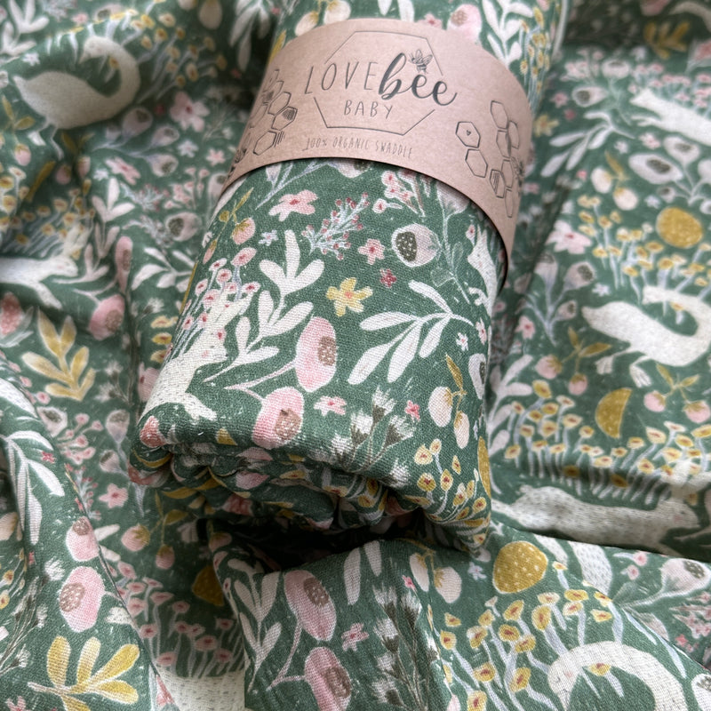 Goose Chase Organic Double Gauze Swaddle | BRAND NEW