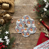 Green Santa Stripe Breast Pads