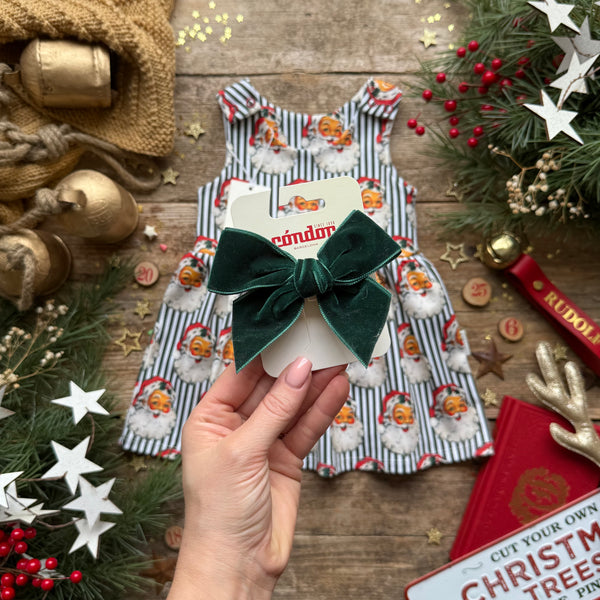 Green Santa Stripe | Style With Bee | Condor Bows
