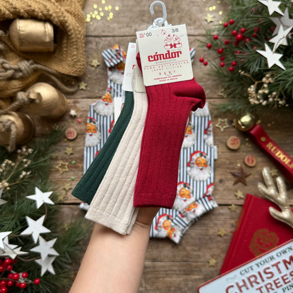 Green Santa Stripe | Style With Bee | Socks