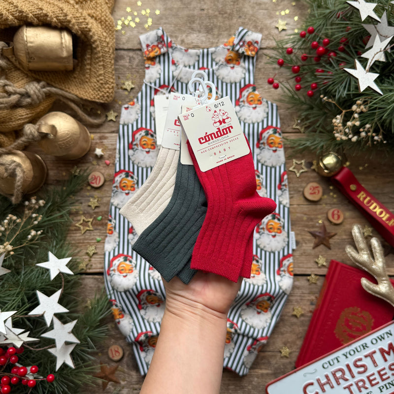 Green Santa Stripe | Style With Bee | Socks